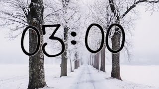 3 Minute Winter ❄️ Countdown Timer ⏱ [upl. by Yrrap898]