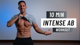 10 MIN INTENSE AB WORKOUT  At Home Six Pack Abs Routine No Equipment [upl. by Bussy67]