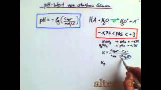 pHWertBerechnung bei starken Säuren Teil 12 [upl. by Enetsirk437]