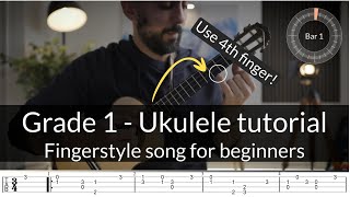 MASTER Grade 1 Ukulele Fingerstyle With This Easy Song  Andante No3  Carulli [upl. by Appleby]