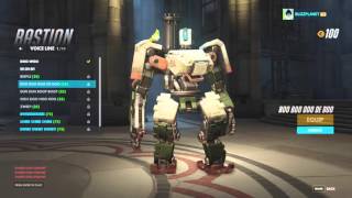 Bastion Voice Lines  Overwatch [upl. by Nonnerb]