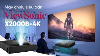 Unbox Máy Chiếu 4k Siêu Gần ViewSonic X20004K  Xem Phim Cực Đã Đáng Mua Nhất [upl. by Enitnatsnoc]