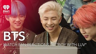 BTS React To Fans Watching quotBoy With Luvquot Music Video For The First Time [upl. by Koerner]