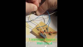 diy coming soon  1 transistor Gyrator wah circuit guitarpedals [upl. by Torhert650]