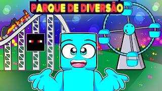 Construí um Parque de Diversões com 10 Youtubers [upl. by Keeryt]