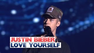 Justin Bieber  Love Yourself Live At Jingle Bell Ball 2015 [upl. by Olgnaed]