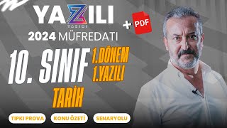 10Sınıf Tarih 1Dönem 1Yazılı Sınavı  Konu Anlatımlı  20232024  Mehmet Celal Özyıldız [upl. by Nybbor]