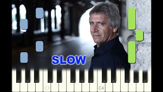 SLOW EASY piano tutorial quotPRENDRE UN ENFANTquot Yves Duteil 1977 avec partition gratuite [upl. by Dey]