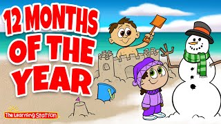 12 Months of the Year ♫ Learn Months Song ♫ with Don Monopoli ♫ Kids Songs by The Learning Station [upl. by Eimmas74]