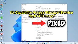 FIXED Capability Access Manager Service high CPU usage in Windows 1011 [upl. by Ramos]