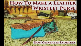 How To Make a Leather Wristlet Purse [upl. by Hannon]