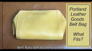 Portland Leather Goods Belt Bag PouchWhat Fits Asmr [upl. by Anderea47]