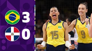 BRASIL x REPÚBLICA DOMINICANA  VOLEI FEMININO  QUARTAS DE FINAL  JOGOS OLÍMPICOS 2024 [upl. by Claresta290]