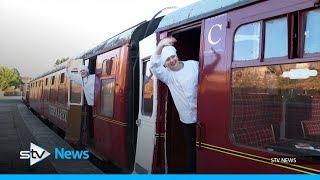 Families welcomed aboard The Polar Express for festive journey [upl. by Ellenuahs]