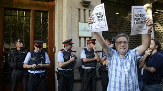 Spain Police arrest top aide to Catalan vicepresident [upl. by Jeddy286]