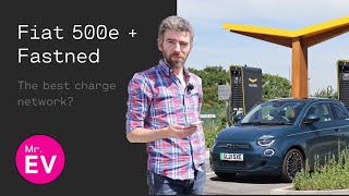 Fiat 500e efficiency rapid charging speed and the wonder of Fastned [upl. by Noirred685]