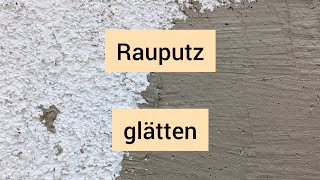 Rauputz Außenwand überputzen Rauputz beseitigen Rauputz entfernen Rauputz glätten [upl. by Sualokin813]