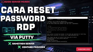 Cara RESET PASSWORD RDP via laptop pandoproject rametron server murah [upl. by Ainig]