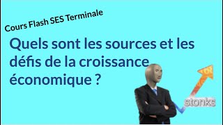 Quels sont les sources et les défis de la croissance économique   Tale SES [upl. by Blakelee171]