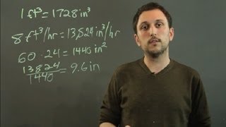 How to Convert Cubic Feet Per Hour to Inches of Water  Algebra Geometry amp More [upl. by Phippen922]