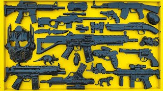 Membersihkan senjata ak47 pistolas nerf nerf gun shotgun sniper rifle m4 gun pistol koboy m16 [upl. by Idolla]