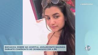 Bocaiuva morre adolescente que dava cobertura para criminosos durante tiroteio com PM [upl. by Naeerb]