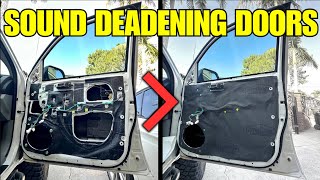 Sound Deadening My Tacoma With Dynamat  Part 3 Doors [upl. by Hollerman]