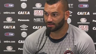 Weverton fala sobre a estreia no Campeonato Paranaense [upl. by Eseuqram]