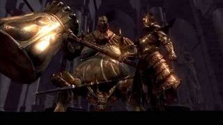 Boss  Dragon Slayer Ornstein and Executioner Smough introduction [upl. by Wasson]