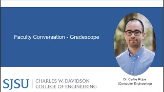 Faculty Conversation  Gradescope [upl. by Millie]