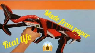 Made cobra Mp40 in real life from paper 😱😨 Free Fire [upl. by Brace]