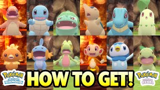 How to get ALL STARTER POKEMON in Pokemon Brilliant Diamond Pokemon Shining Pearl [upl. by Nashoma562]