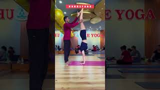 How to do handstand handstand shorts youtube vietnamyogaflow motivation [upl. by Yonita]