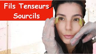 Fils tenseurs remonter les sourcils Lifting sans chirurgie paupières tombantes solution [upl. by Vita]