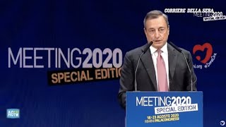 Il discorso di Draghi in 3 minuti giovani futuro e il «debito buono» [upl. by Soilisav94]