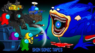 어몽어스 VS SHIN SONIC TAPES  Among Us Animation Zombie [upl. by Clie662]