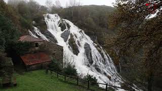 Fervenza das Brañas cascada del río Furelos en Toques [upl. by Myo]