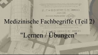 Medizinische Fachbegriffe Teil 2 Übersetzung zum lernen und üben [upl. by Ire]