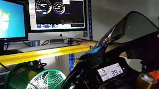 Yamaha YZFR15 V3 MA Perfomance Dyno [upl. by Leuneb94]