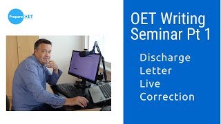 OET Letter Writing Seminar Part 1 for November [upl. by Nagaem28]