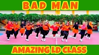 BAD MAN Line Dance  Demo by AMAZING LD CLASS  Choreo by ARISPS INA [upl. by Spratt]