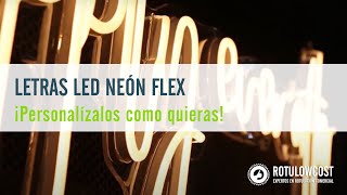 Letras Led Neón Flex [upl. by Relyuc]