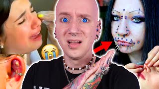 The WORST Septum Piercing Fails Ever  Piercings Gone Wrong 78  Roly [upl. by Aicilyhp]