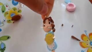 Tutorial facile doll in fimo tutorial polymer clay [upl. by Ydnys]