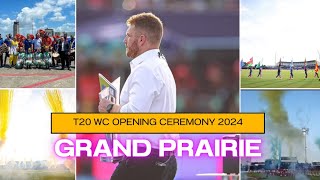 T20 World Cup opening ceremony 2024 fireworks amp drum dance performance in Grand prairie Texas [upl. by Adev932]