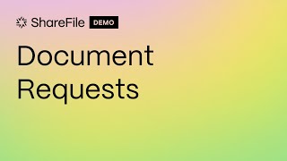 Collect a list of documents more efficiently with ShareFile [upl. by Hite926]