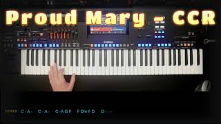 Proud Mary  CCR Cover eingespielt mit titelbezogenem Style auf Yamaha Genos 2 [upl. by Alyss]