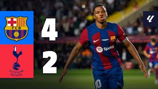 💥 HIGHLIGHTS I BARÇA 42 TOTTENHAM  GAMPER TROPHY💥 [upl. by Ittocs]