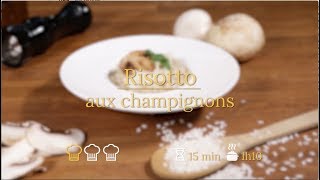 Recette CULINARION  le Risotto aux champignons [upl. by Saul]