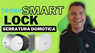 TEDEE GO SMART LOCK  LA SERRATURA DOMOTICA PER LA PORTA BLINDATA tedee smartlock domotica [upl. by Cavan]